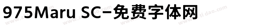 975Maru SC字体转换